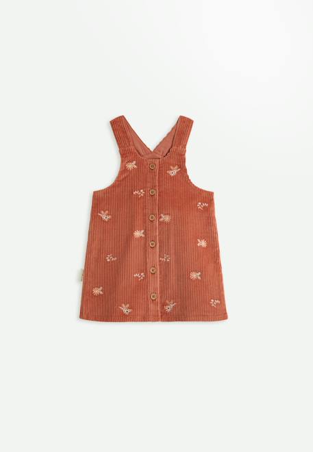 Robe bébé en velours côtelé ollie Terracotta 1 - vertbaudet enfant 