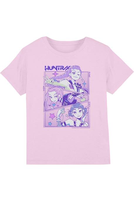 T-shirt fille enfant Huntr/x, KPop Demon Hunters Blanc+Noir+Rose clair+Violet 13 - vertbaudet enfant 