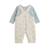 Ensemble salopette bébé en coton matelassé et t-shirt voix lactée Bleu 3 - vertbaudet enfant 
