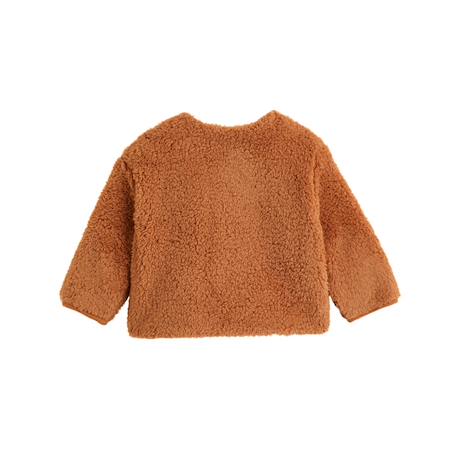 Veste réversible bébé en sherpa caramel Marron 3 - vertbaudet enfant 