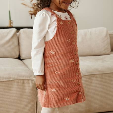 Robe bébé en velours côtelé ollie Terracotta 5 - vertbaudet enfant 