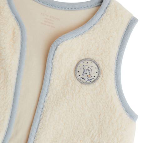 Veste sans manches bébé en sherpa voix lactée Ecru 4 - vertbaudet enfant 