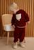 Ensemble bébé sweat et pantalon en polaire pistache Bordeaux 1 - vertbaudet enfant 