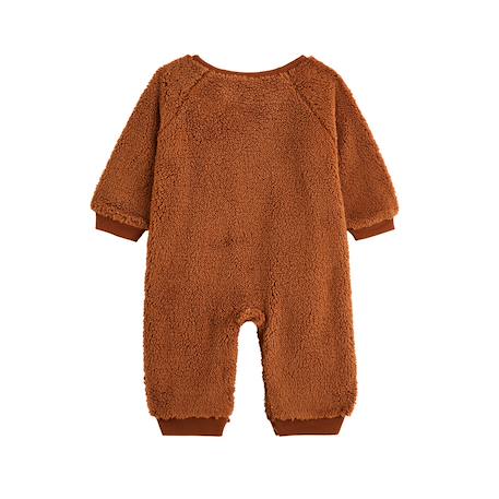 Surpyjama bébé en sherpa moka Marron 3 - vertbaudet enfant 