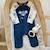 Pyjama bébé en velours mathéo Bleu 6 - vertbaudet enfant 