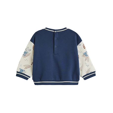 Sweat-shirt bébé en molleton mathéo Bleu 3 - vertbaudet enfant 