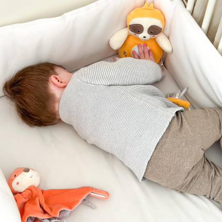 Carré doudou bamboo - renard - 24 cm Beige 5 - vertbaudet enfant 