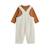 Ensemble salopette bébé en sherpa et t-shirt caramel Ecru 3 - vertbaudet enfant 