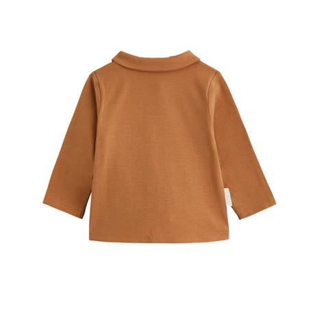 Ensemble salopette bébé en sherpa et t-shirt caramel Ecru 6 - vertbaudet enfant 