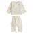 Ensemble bébé gilet et pantalon en coton matelassé voix lactée Ecru 2 - vertbaudet enfant 