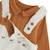 Ensemble salopette bébé en sherpa et t-shirt caramel Ecru 4 - vertbaudet enfant 
