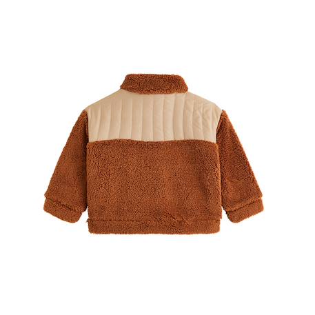 Veste enfant en sherpa moka Marron 3 - vertbaudet enfant 