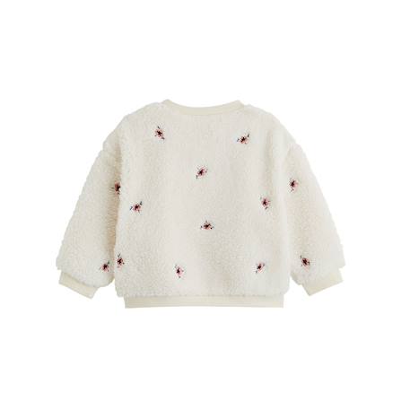 Sweat-shirt bébé en sherpa cléo Vanille 3 - vertbaudet enfant 