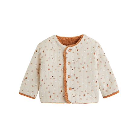 Veste réversible bébé en sherpa caramel Marron 5 - vertbaudet enfant 