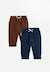 Lot de 2 pantalons bébé mathéo Bleu 1 - vertbaudet enfant 