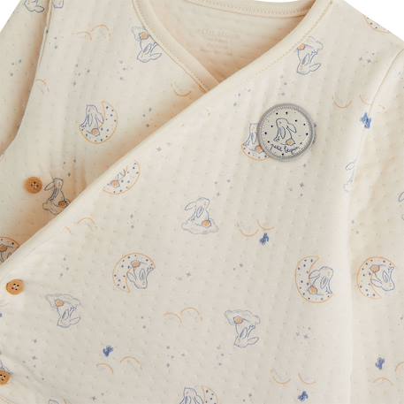 Ensemble bébé gilet et pantalon en coton matelassé voix lactée Ecru 4 - vertbaudet enfant 