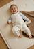 Ensemble salopette bébé en coton matelassé et t-shirt voix lactée Bleu 1 - vertbaudet enfant 