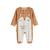 Pyjama bébé en velours côtelé ouverture pont caramel Marron 2 - vertbaudet enfant 