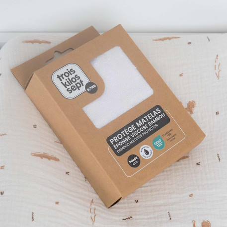 Alèse en viscose de bambou pour berceau Blanco 2 - vertbaudet enfant 