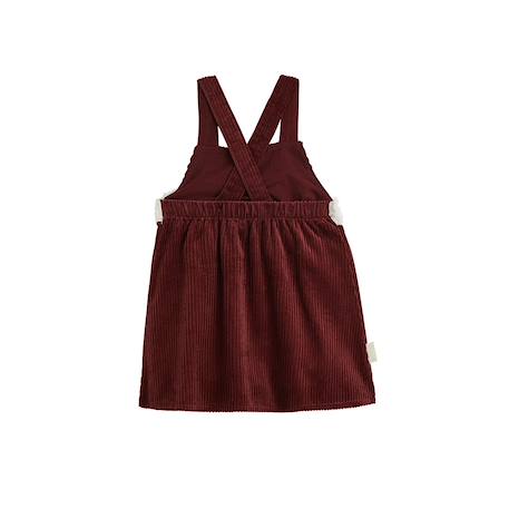 Robe bébé en velours côtelé aimée Bordeaux 3 - vertbaudet enfant 