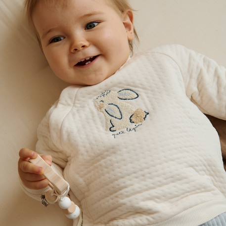 Sweat-shirt bébé voix lactée Ecru 5 - vertbaudet enfant 