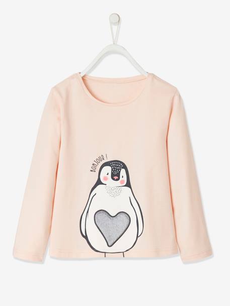 Pyjama pingouin fille en flanelle rose 3 - vertbaudet enfant 