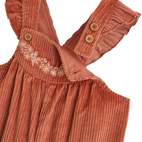 Salopette bébé en velours côtelé ollie Terracotta 4 - vertbaudet enfant 