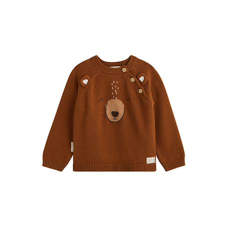 Pull bébé en tricot moka Marron 2 - vertbaudet enfant 