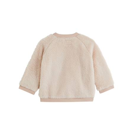 Sweat-shirt bébé en fausse fourrure doucette Rose 3 - vertbaudet enfant 