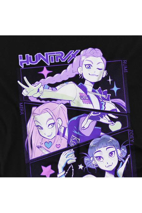T-shirt fille enfant Huntr/x, KPop Demon Hunters Blanc+Noir+Rose clair+Violet 9 - vertbaudet enfant 