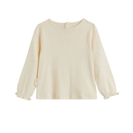 Ensemble salopette bébé en molleton et t-shirt en pointelle ollie Bleu 6 - vertbaudet enfant 