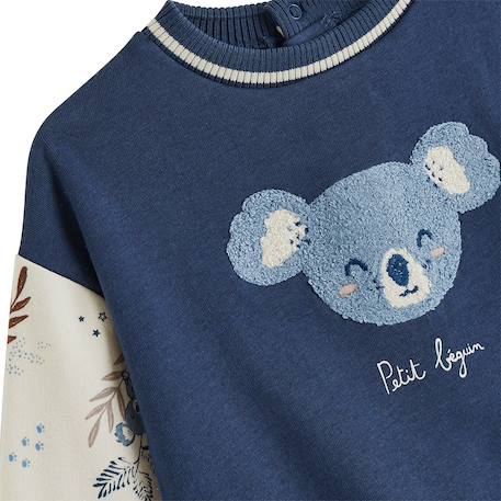Sweat-shirt bébé en molleton mathéo Bleu 4 - vertbaudet enfant 