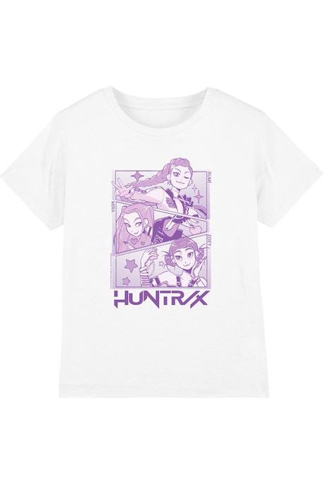 T-shirt fille enfant Huntr/x, KPop Demon Hunters Blanc+Bleu marine+Noir 1 - vertbaudet enfant 