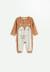 Pyjama bébé en velours côtelé ouverture pont caramel Marron 1 - vertbaudet enfant 
