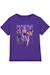 T-shirt fille enfant Huntr/x pose, KPop Demon Hunters Bleu marine+Noir+Violet 13 - vertbaudet enfant 