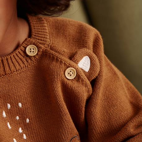 Pull bébé en tricot moka Marron 6 - vertbaudet enfant 