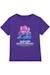 T-shirt fille enfant Huntr/x poster, KPop Demon Hunters Bleu marine+Noir+Violet 13 - vertbaudet enfant 