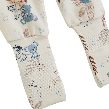 Lot de 2 pyjamas bébé 2 pièces en velours à pieds retroussables mathéo Marron 5 - vertbaudet enfant 