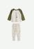 Pyjama bébé 2 pièces en polaire avec pieds retroussables pistache Kaki 1 - vertbaudet enfant 