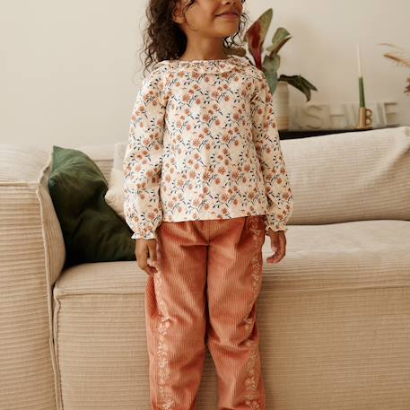 Pantalon bébé en velours côtelé ollie Terracotta 6 - vertbaudet enfant 