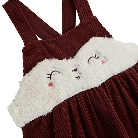 Robe bébé en velours côtelé aimée Bordeaux 4 - vertbaudet enfant 