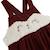Robe bébé en velours côtelé aimée Bordeaux 4 - vertbaudet enfant 