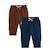 Lot de 2 pantalons bébé mathéo Bleu 2 - vertbaudet enfant 
