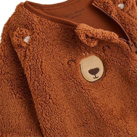 Surpyjama bébé en sherpa moka Marron 4 - vertbaudet enfant 