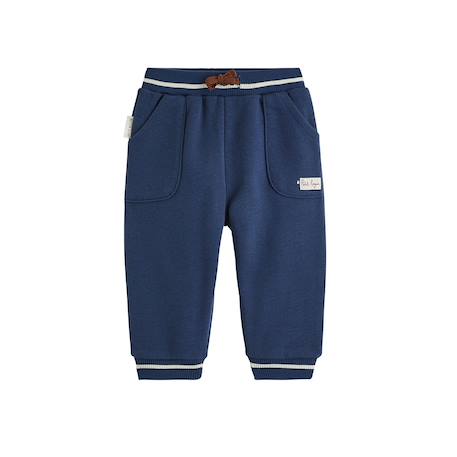 Pantalon bébé en molleton mathéo Bleu 2 - vertbaudet enfant 
