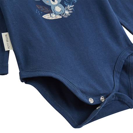 Lot de 2 bodies bébé manches longues mathéo Bleu 4 - vertbaudet enfant 