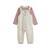 Ensemble salopette bébé en molleton et t-shirt pistache Beige 2 - vertbaudet enfant 