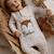 Pyjama bébé matelassé ouverture pont caramel Ecru 6 - vertbaudet enfant 