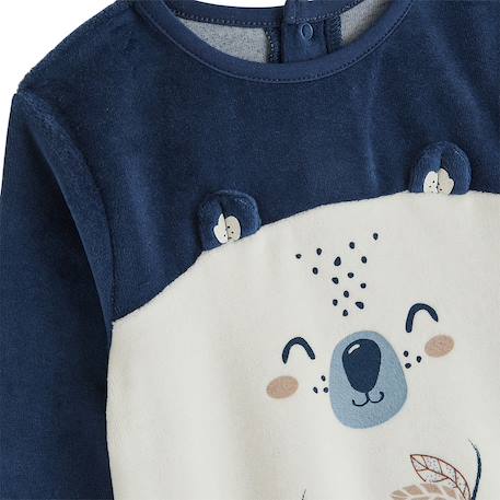 Lot de 2 pyjamas enfant 2 pièces en velours mathéo Bleu 3 - vertbaudet enfant 
