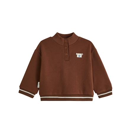 Sweat-shirt bébé en molleton mathéo Marron 2 - vertbaudet enfant 